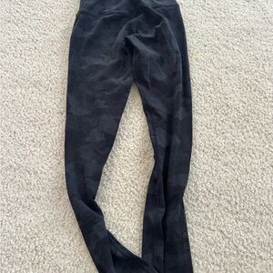 lululemon athletica Black Camo Leggings